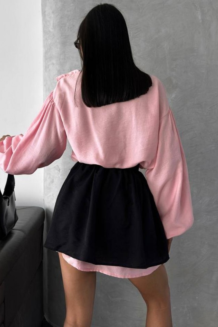 Сукня сорочка  з баскою  MSM-249A600 