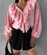 Сукня сорочка  з баскою  MSM-249A600 