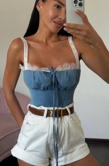 Джинсовый корсет JW-419A450