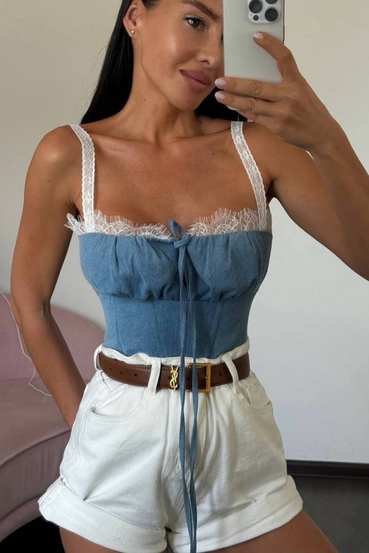 Джинсовый корсет JW-419A450