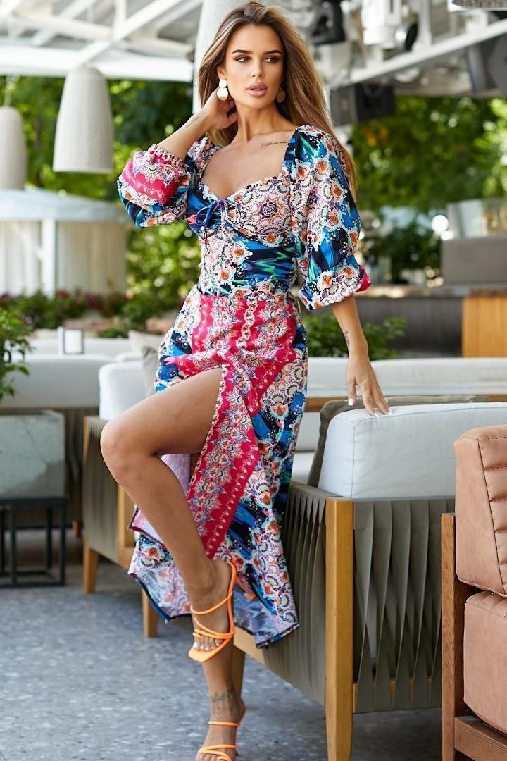 Сукня з розрізом  MB-3A520