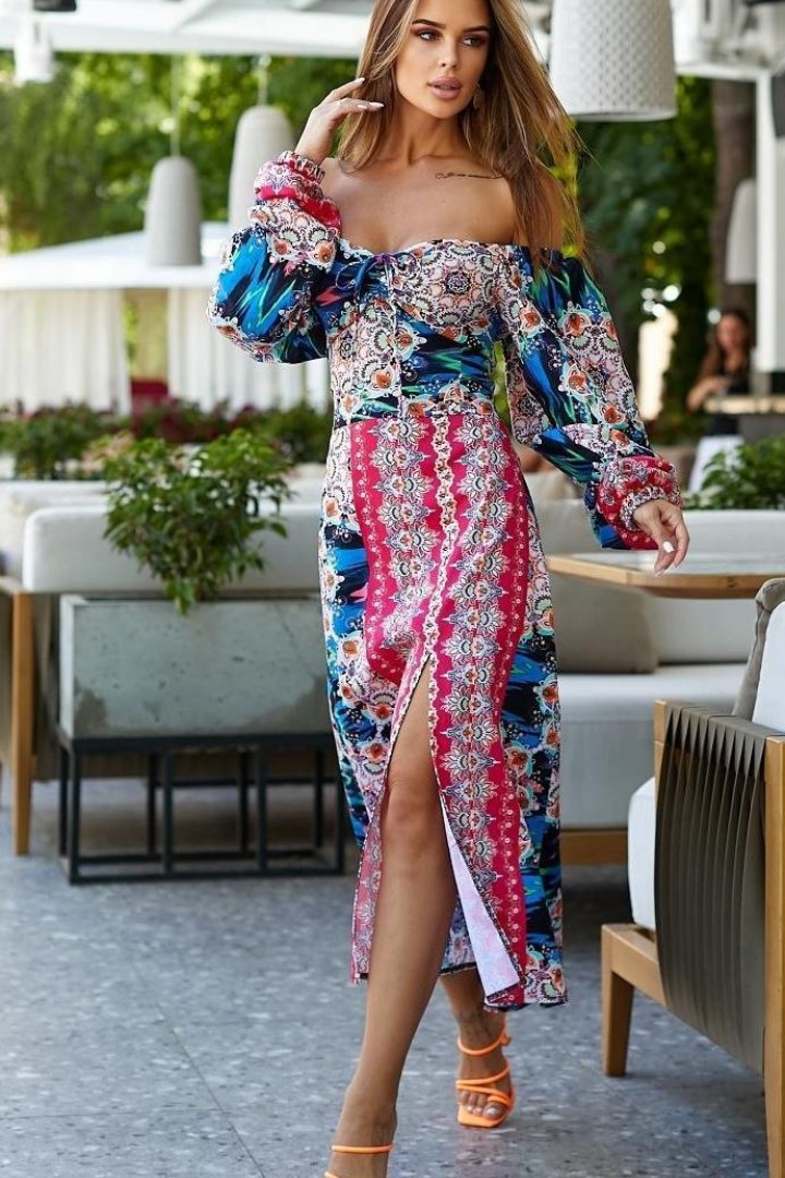 Сукня з розрізом  MB-3A520