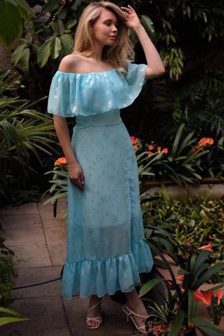 Ніжна сукня з оборками SOL-3045A600 