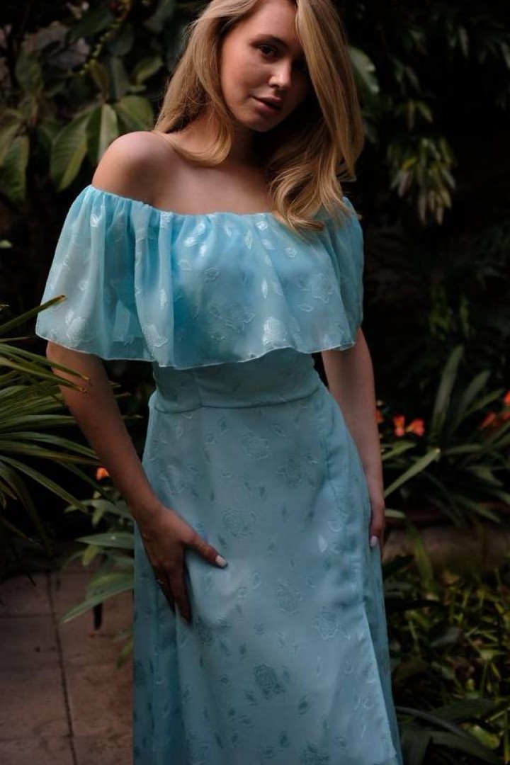 Ніжна сукня з оборками SOL-3045A600 