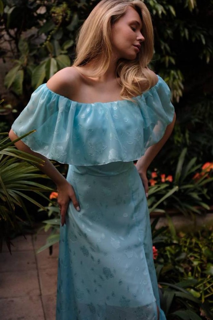 Ніжна сукня з оборками SOL-3045A600 