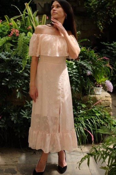 Ніжна сукня з оборками SOL-3045A600 