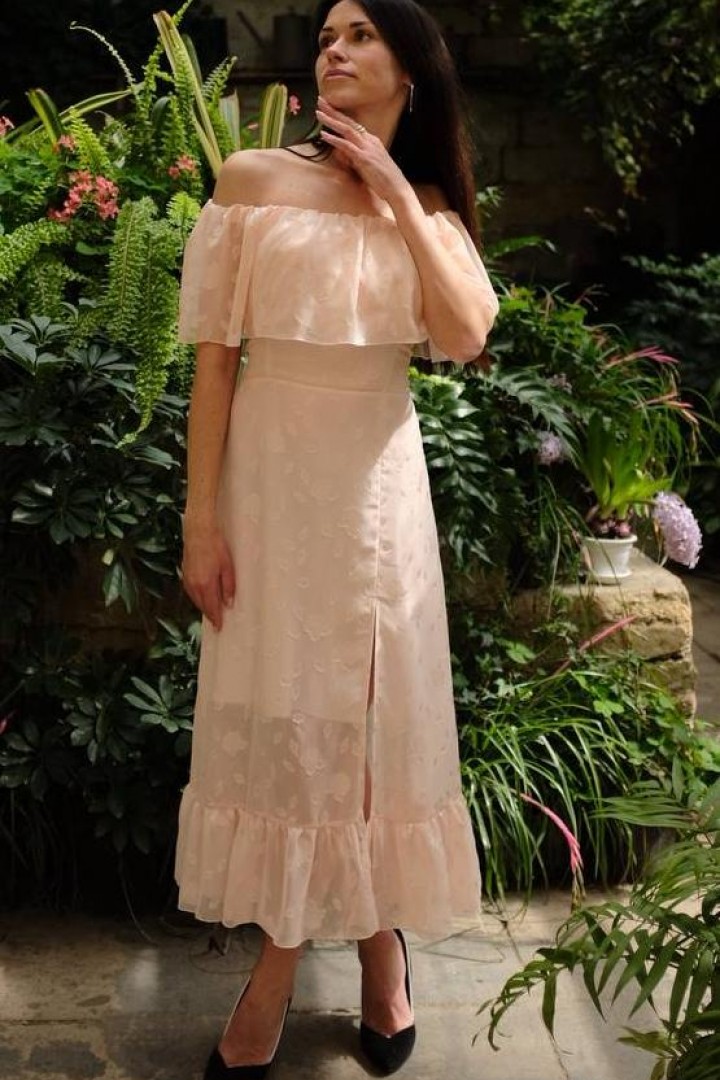 Ніжна сукня з оборками SOL-3045A600 