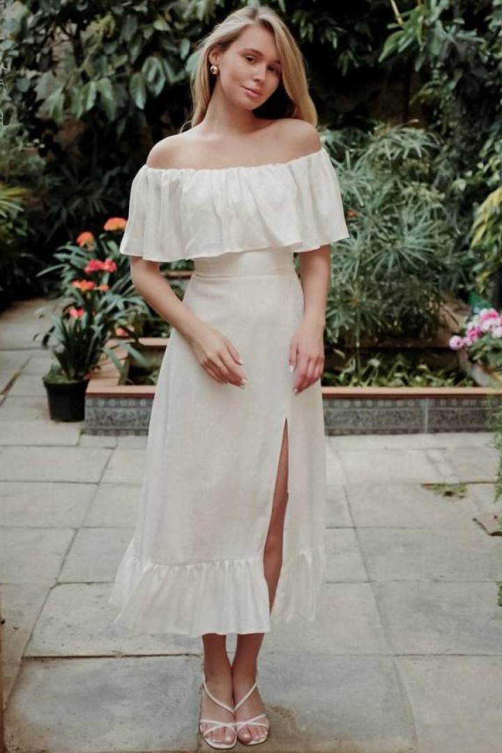 Ніжна сукня з оборками SOL-3045A600 