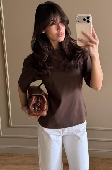 Базовая женская футболка MSM-301A390 Базовая женская футболка MSM-301A390