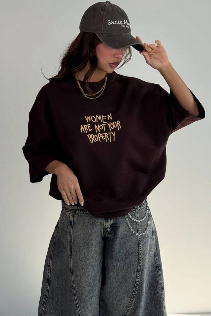 Оверсайз футболка с принтом   MSM-302A410