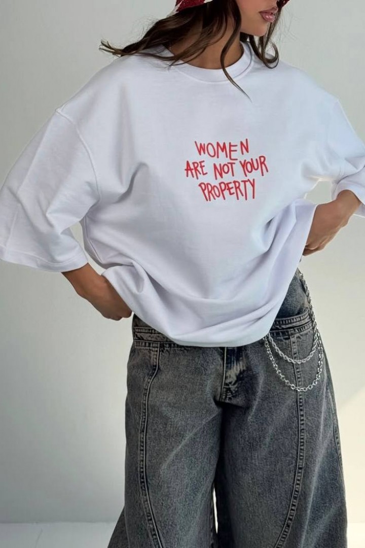 Оверсайз футболка с принтом   MSM-302A410