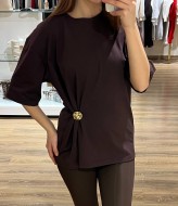 Женская  футболка c брошкой MV-835.1A450