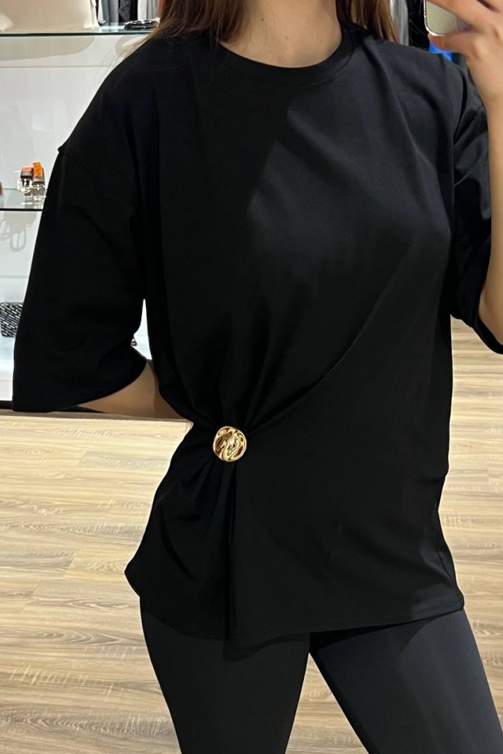 Женская  футболка c брошкой MV-835.1A450