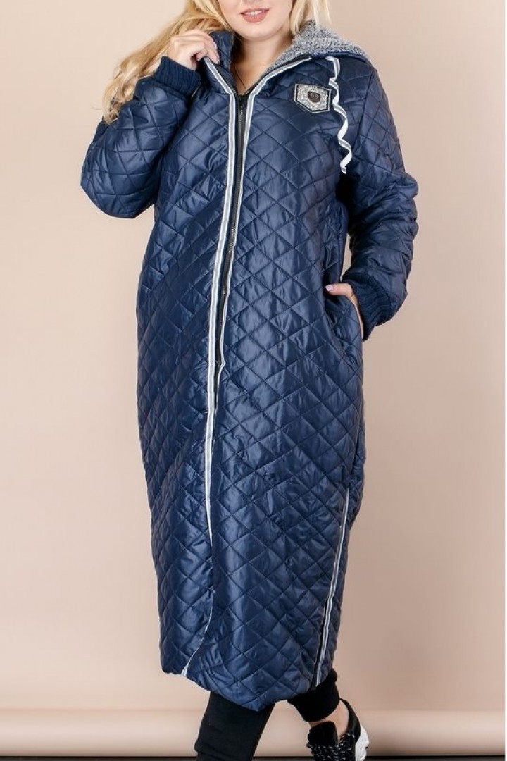 Зимнее стеганое пальто женское