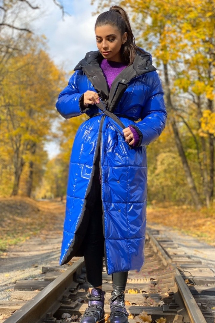 женское стеганое пальто