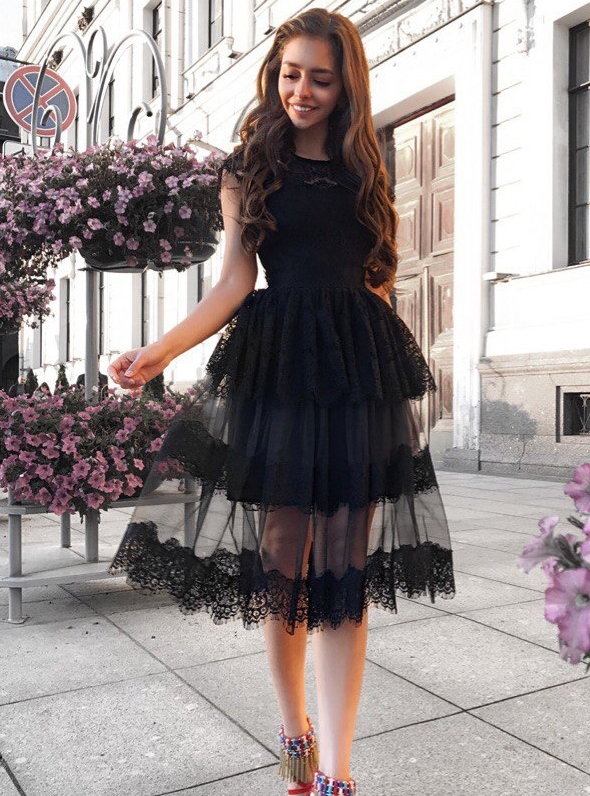 выпускное платье черное