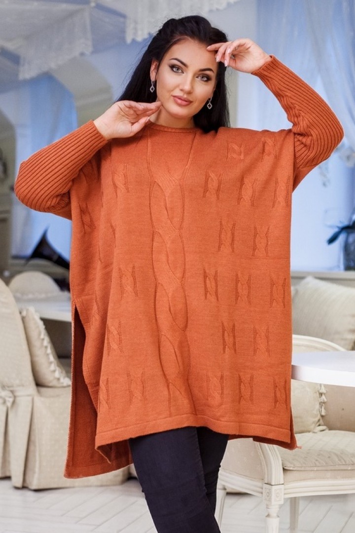 свитер оранжевый
