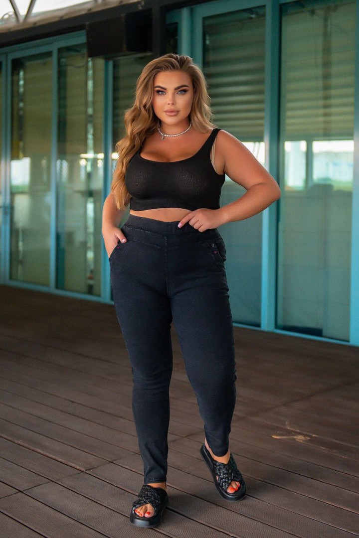 джинсы женские больших размеров с высокой посадкой