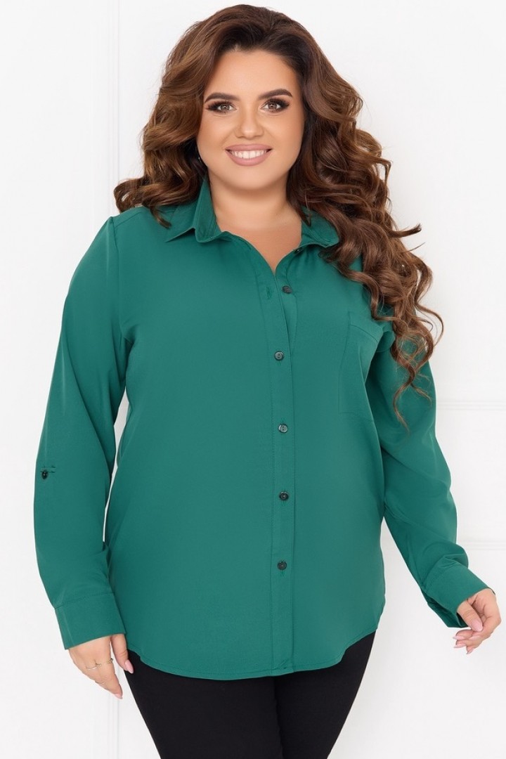 зеленая рубашка женская